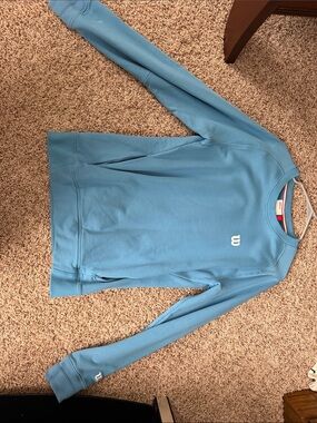 Wilson Light Blue Crewneck Sweatshirt Medium